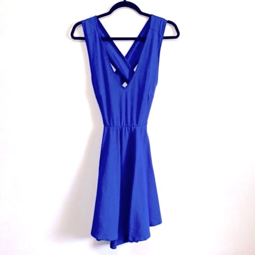 Lulu’s Royal Blue Sleeveless Swing Dress